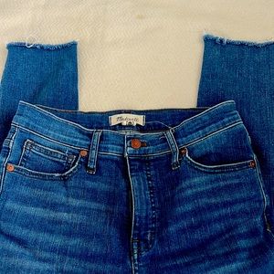 Madewell frayed jeans worn only a few times